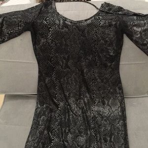 Snake print dress